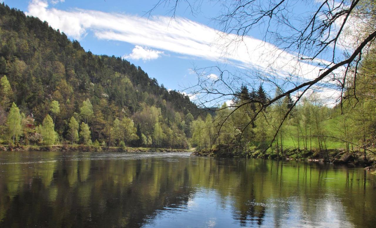 Mandalselva Laksehytter Marnardal Exteriör bild