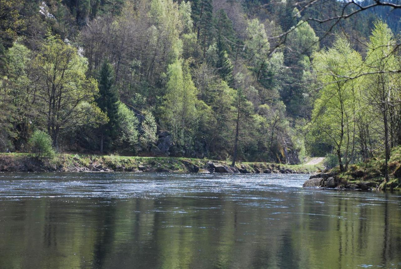Mandalselva Laksehytter Marnardal Exteriör bild
